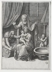 The Virgin and the Cradle with Saint Elisabeth and Saint Anne