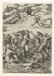 Triumph of Galatea with tritons and nereids and putti
