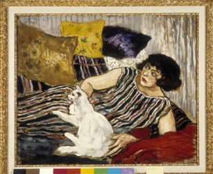 Suzanne Valadon and her cat