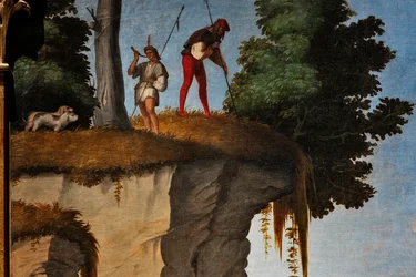 Hunting Scene (detail of the Adoration by the Wise Men)