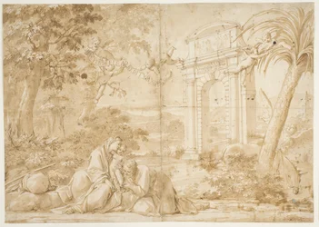 Scene from the Flight into Egypt