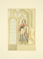 Figure of Queen Elizabeth in St Mary