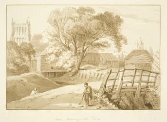 View of Bristol Cathedral from near Mansfield