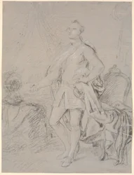 Draft for a Full-Length Portrait. Preliminary Work for Chr. VI