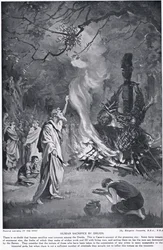 Human Sacrifice by Druids, Illustration from 
