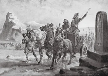 Tiglath-pileser IV Before the Citadel of Turushpa