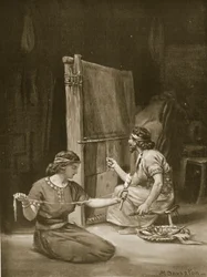 A Babylonian Loom, illustration from 