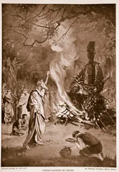 Human Sacrifice by Druids, illustration from 