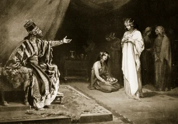 Marriage of Assyrian Princess to Kara-Indash, the King of Babylon, Illustration from 