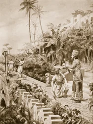 The Hanging Gardens of Babylon, illustration from 