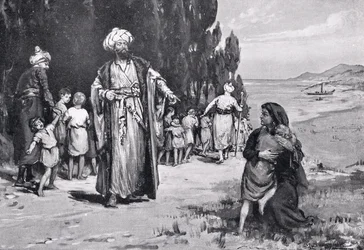 Tribute of Children to the Turks, illustration from 