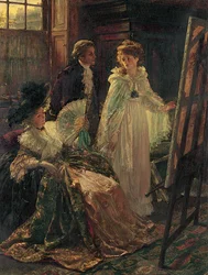Miss Angel, Angelica Kauffman, Introduced by Lady Wentworth, Visits Mr. Reynolds