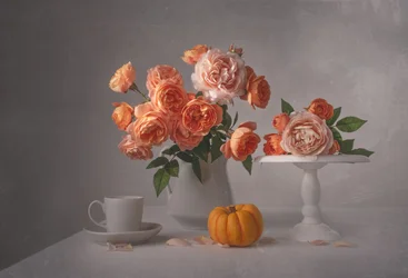 Autumn Rose Still Life