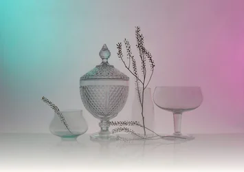 Elegant Glassware Still Life