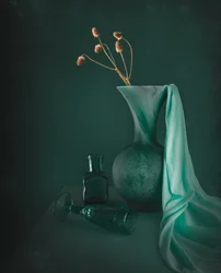Elegant Teal Still Life