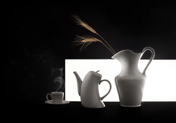 Minimalist Breakfast Scene