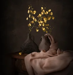 Moody Yellow Orchids