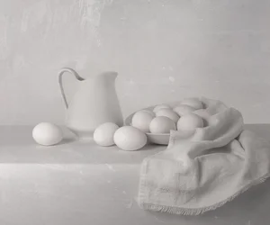 White Eggs and Pitcher