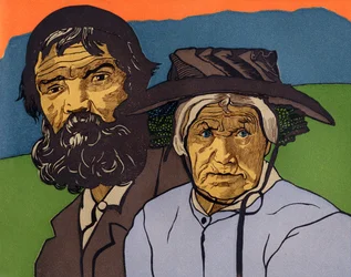 Couple of Old Peasants from Valais
