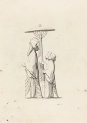 Sculpture at Persepolis, from Le Bruyn