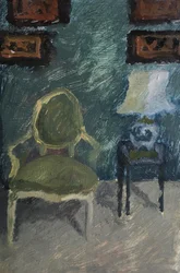 Interior with Armchair and Lamp