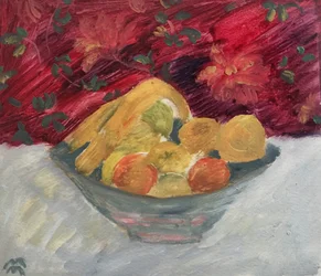 Vase with June Fruits