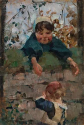 Farewell, study for "The Obstacle"