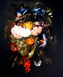 A Swag of Flowers and Fruits
