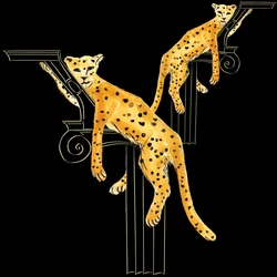 Leopard Lounge Pair, 2020