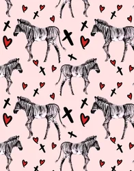 Zebra Love, Pink, 2020