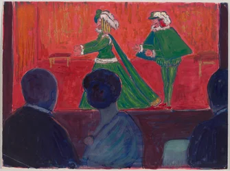 Puppet Theater – in the Foreground Jawlensky and Marianne von Werefkin