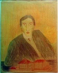 Portrait with Architectural Model