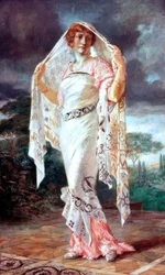 Portrait of Henriette Fortunys in Pompeian Garment