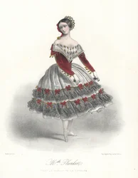 Belgian Ballet Dancer Adeline Plunkett in La Manola de la Favorite, c1860