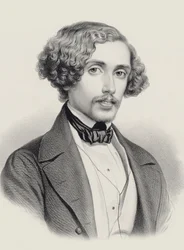 Portrait of the Pianist and Composer Julius Schulhoff 1825-1898, 1850