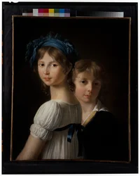Portrait of a Sister and Her Younger Brother
