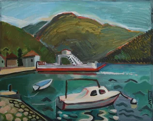 Boats in Mountain Harbor