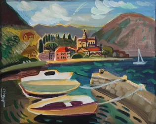 Vibrant Coastal Village