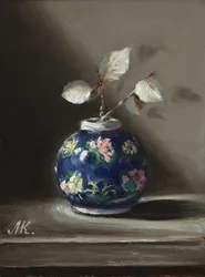 Blue Vase Still Life