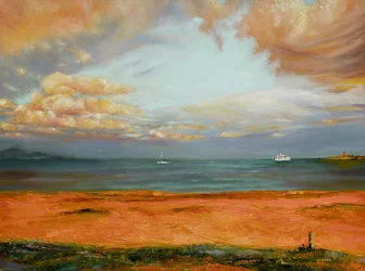 Orange Sky Seascape