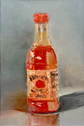 Vibrant Hot Sauce Bottle