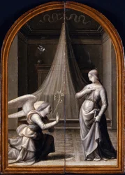 The Annunciation (Triptych, Reverse)