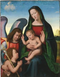 The Madonna and Child with the Young Saint John the Baptist and an Angel
