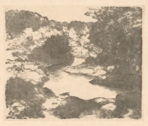 Hill Landscape with River