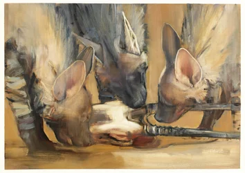 Pack Attack (Young Striped Hyenas)
