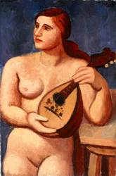 Nude with Mandolin
