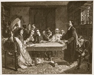 John Wesley and his friends at Oxford, illustration from 
