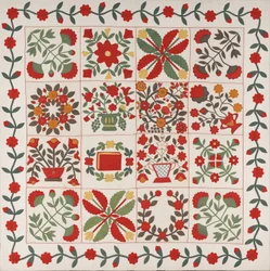 Album Quilt, Baltimore, Maryland, c.1861