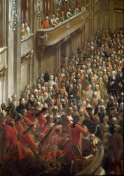 Mozart child near the musicians (detail)