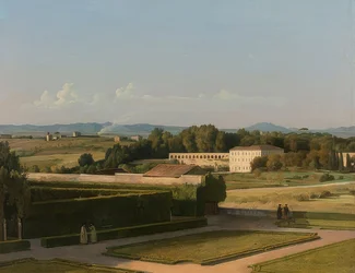 View of the Gardens of the Villa Medici. 1811-16